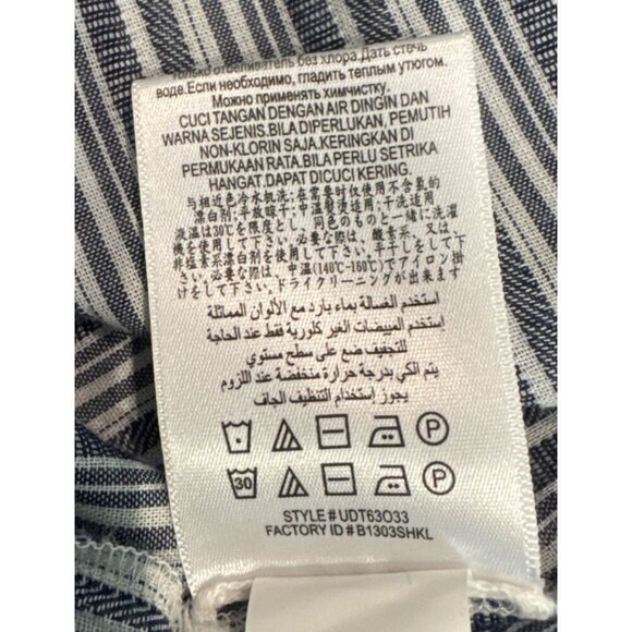 BCBG dress, small, Boho, Charlyze blue white stripes, Lace up Small - Picture 16 of 16